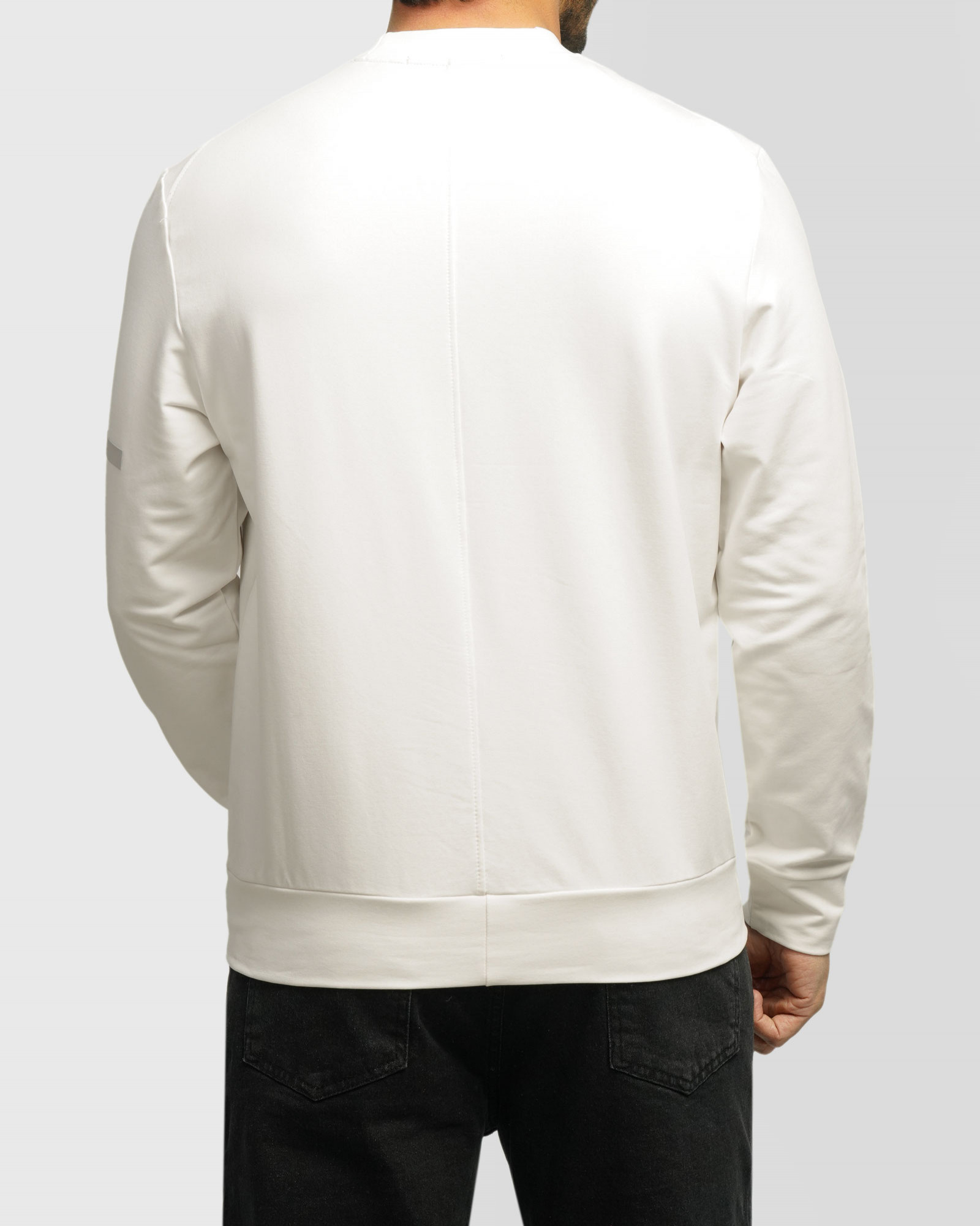 خرید و قیمت تیشرت آستین بلند یقه گرد سفید 24428157