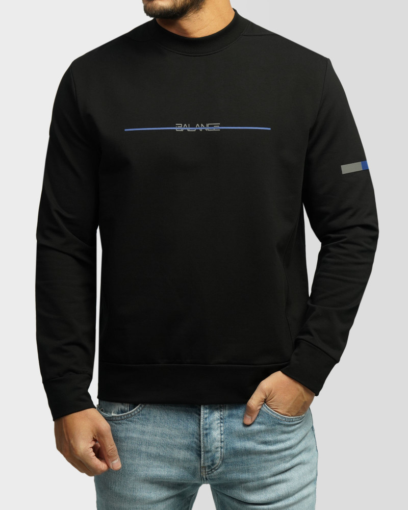 خرید و قیمت تیشرت آستین بلند یقه گرد مشکی 24428157