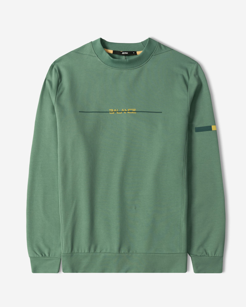 خرید و قیمت تیشرت آستین بلند یقه گرد سبز 24428157