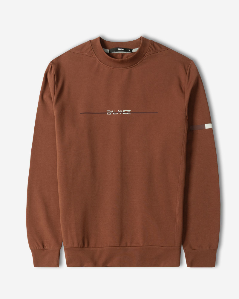 خرید و قیمت تیشرت آستین بلند یقه گرد قهوه ای 24428157