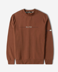 خرید و قیمت تیشرت آستین بلند یقه گرد قهوه ای 24428157