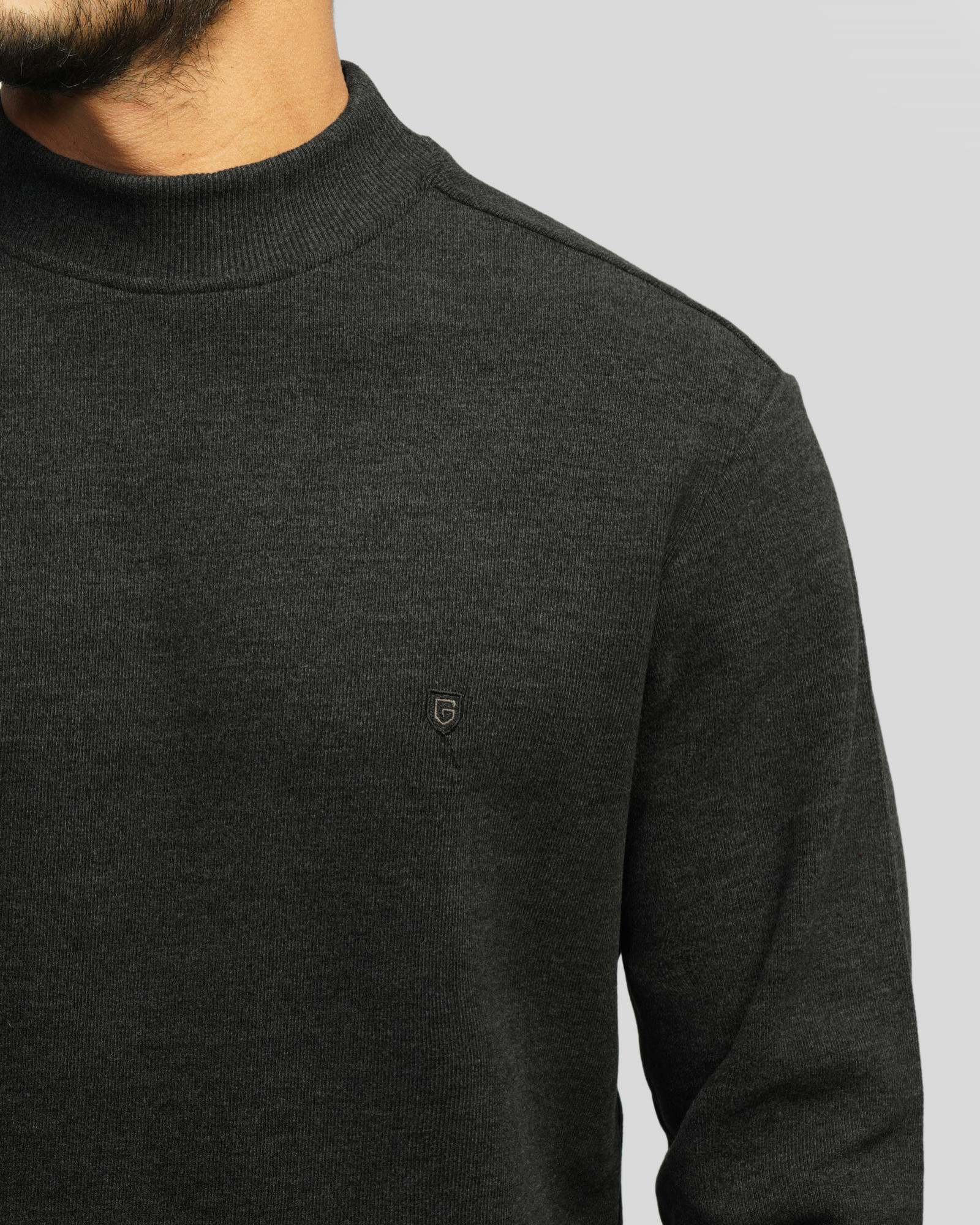 پلیور مردانه ذغالی 24456161