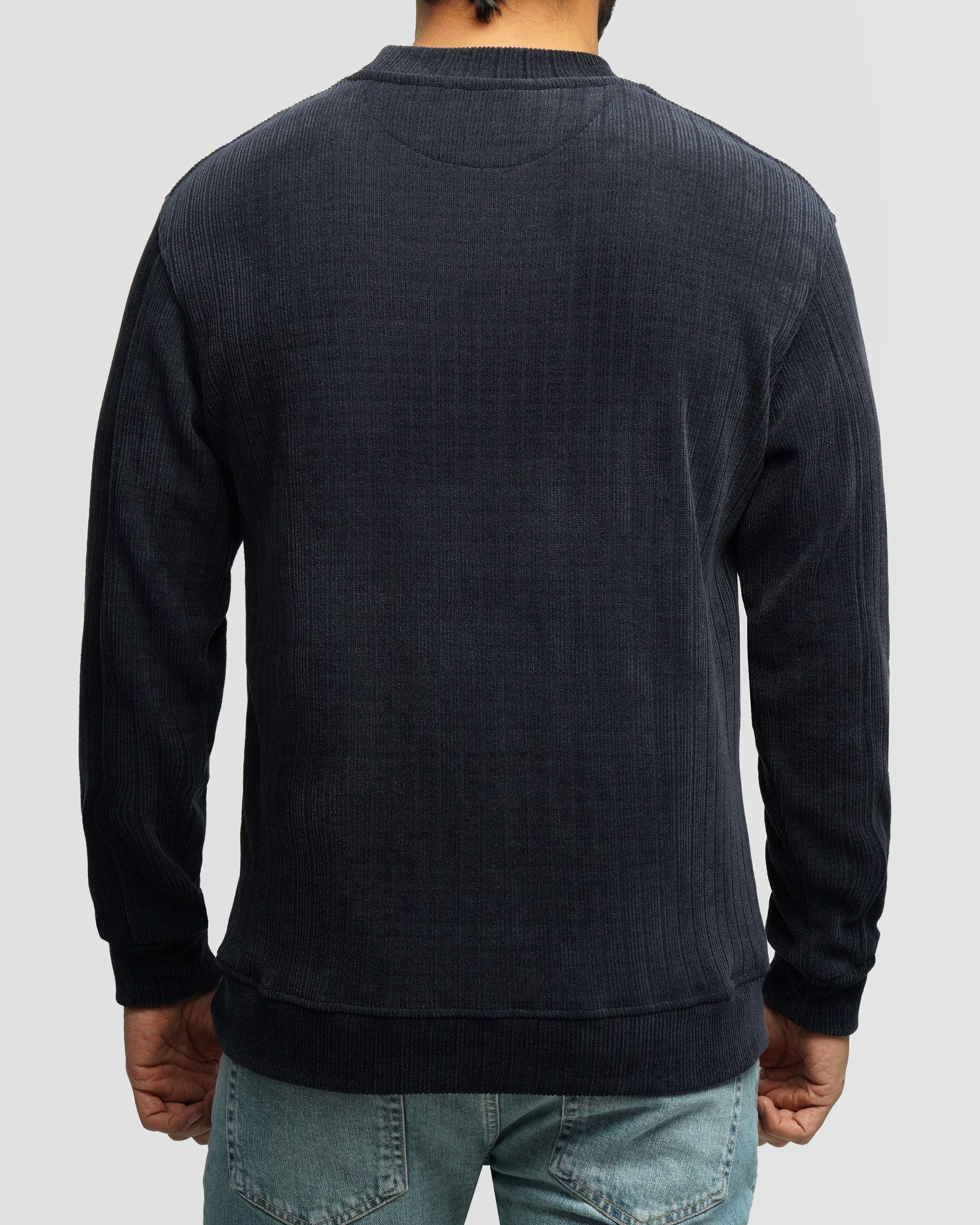 خرید و قیمت پلیور یقه گرد مردانه سرمه ای 24458149