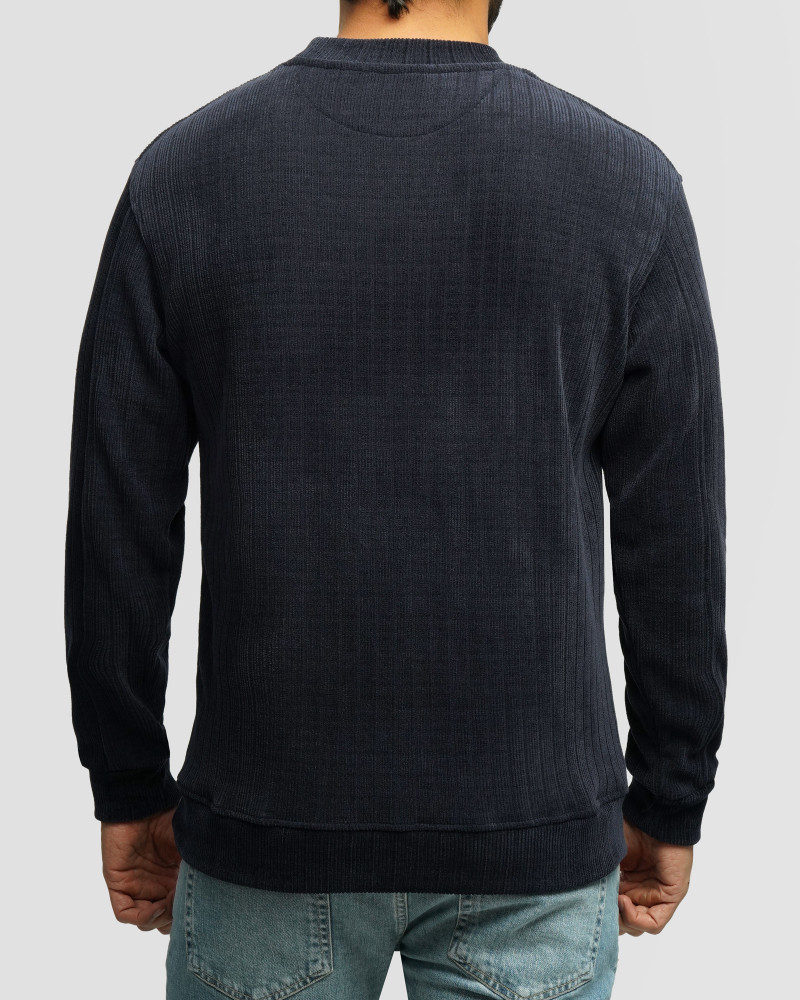 خرید و قیمت پلیور یقه گرد مردانه سرمه ای 24458149