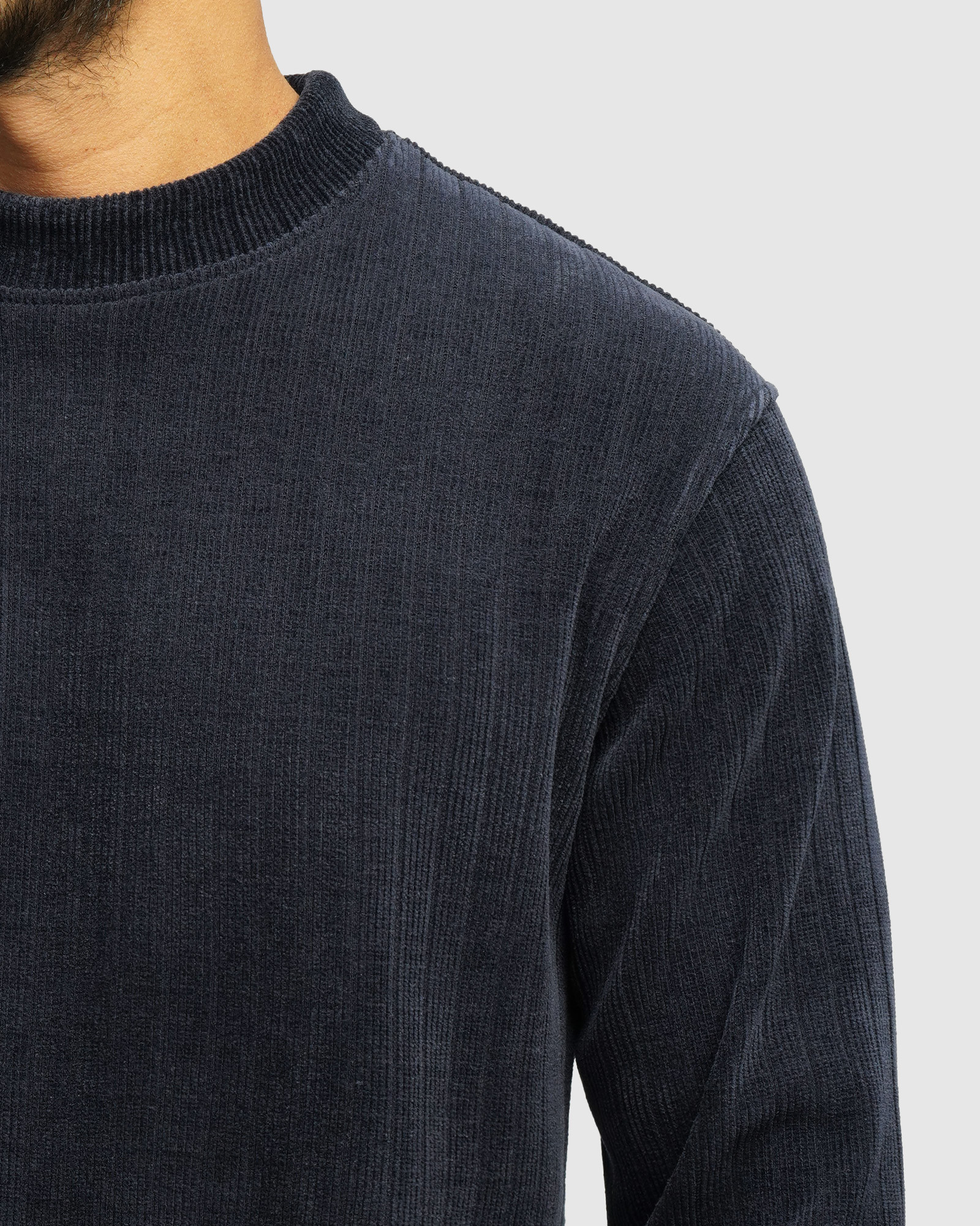 خرید و قیمت پلیور یقه گرد مردانه سرمه ای 24458149