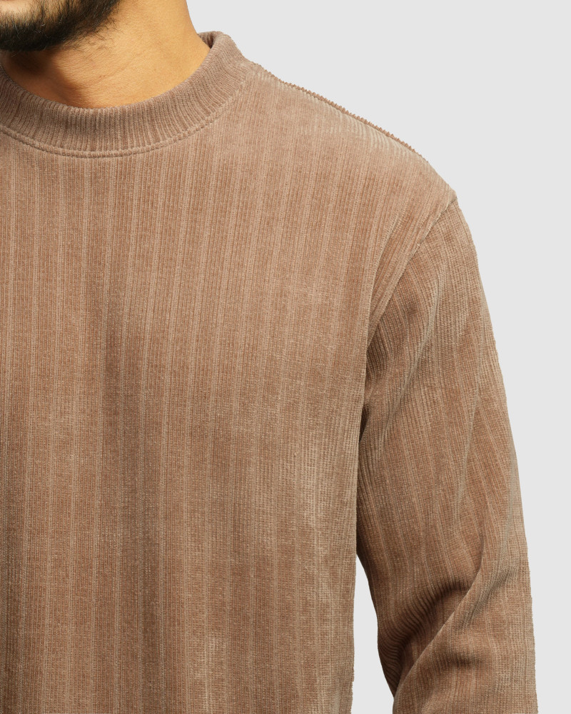 خرید و قیمت پلیور یقه گرد مردانه کرم 24458149