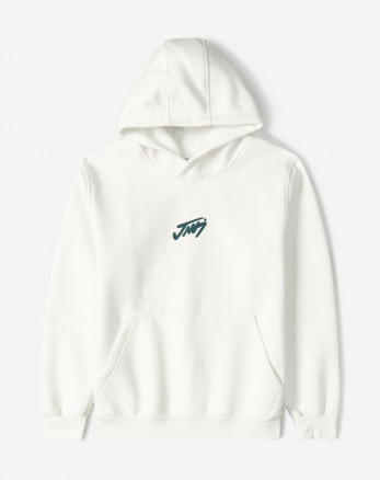 هودی کلاه دار طرح دار مردانه سفید 24371268