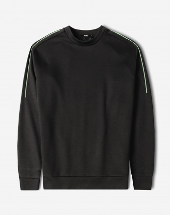 خرید و قیمت تیشرت آستین بلند یقه گرد مردانه خاکستری تیره 24428155