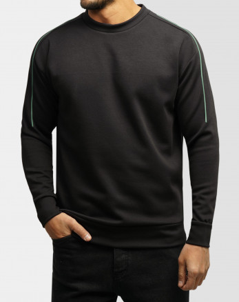 خرید و قیمت تیشرت آستین بلند یقه گرد مردانه خاکستری تیره 24428155