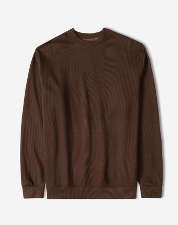 خرید و قیمت پلیور یقه گرد مردانه قهوه ای 24458145