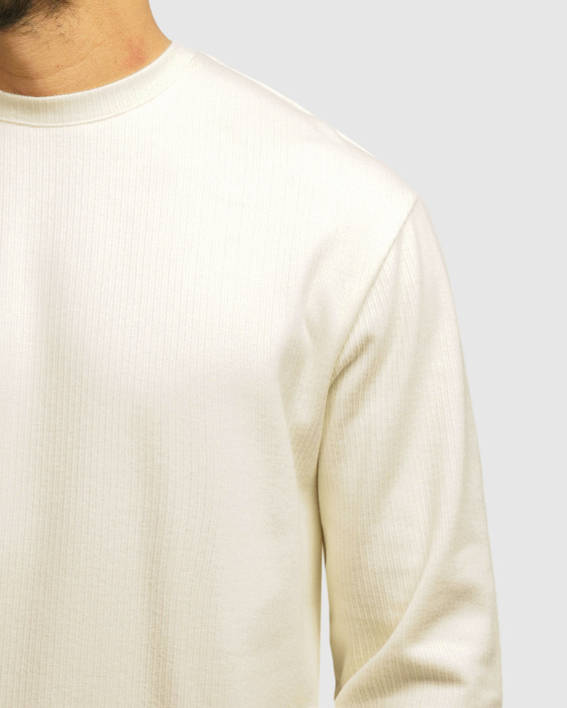 خرید و قیمت پلیور یقه گرد مردانه کرم 24458145