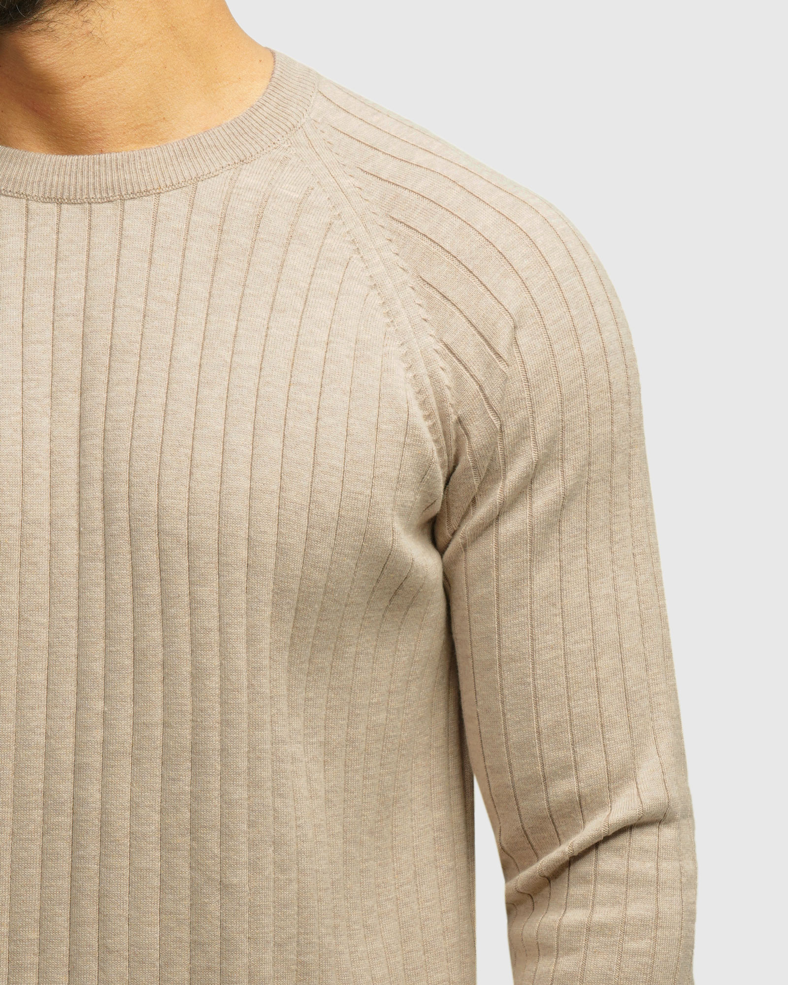 خرید و قیمت پلیور یقه گرد مردانه کرم 84458157