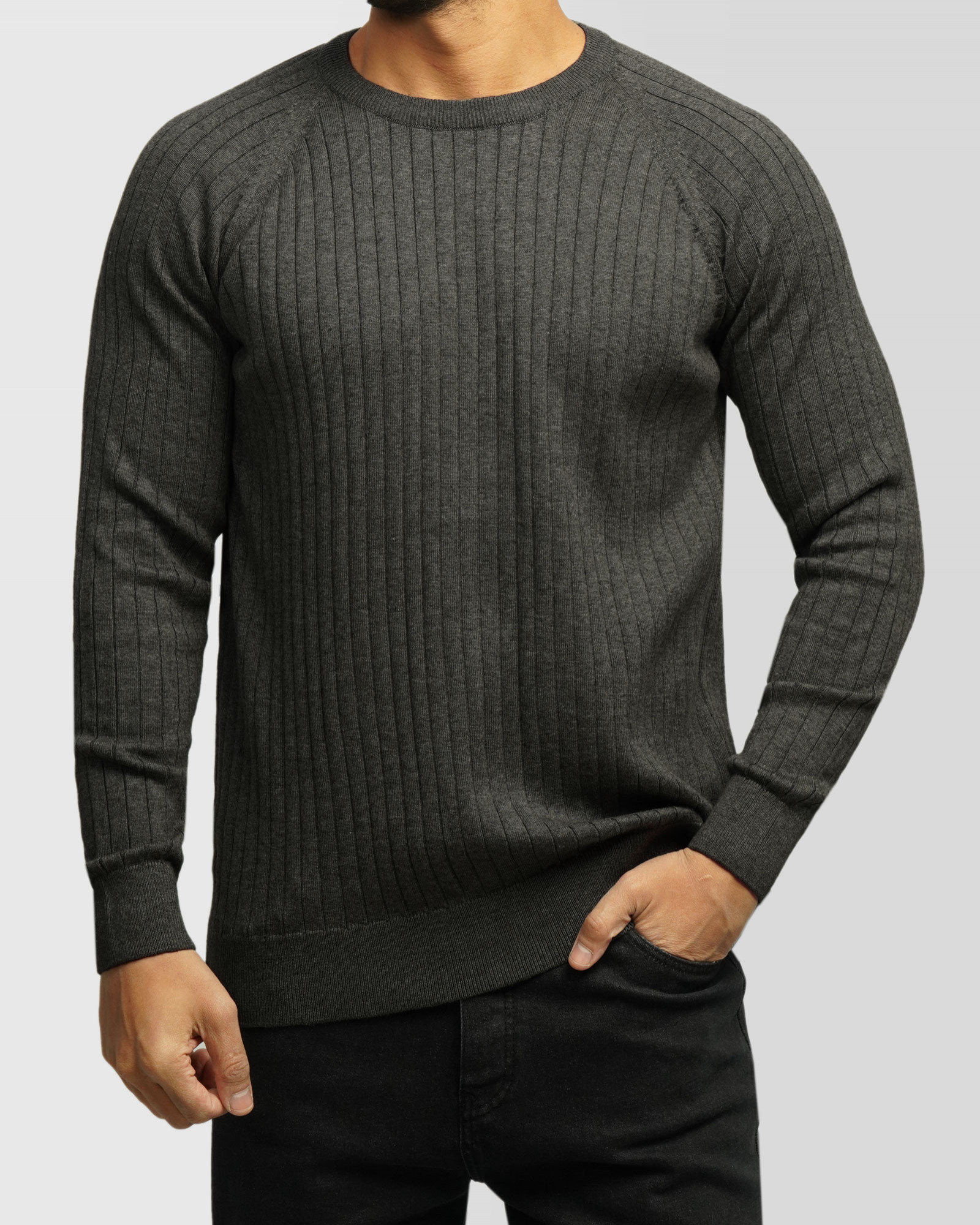 خرید و قیمت پلیور یقه گرد مردانه کرم 84458157