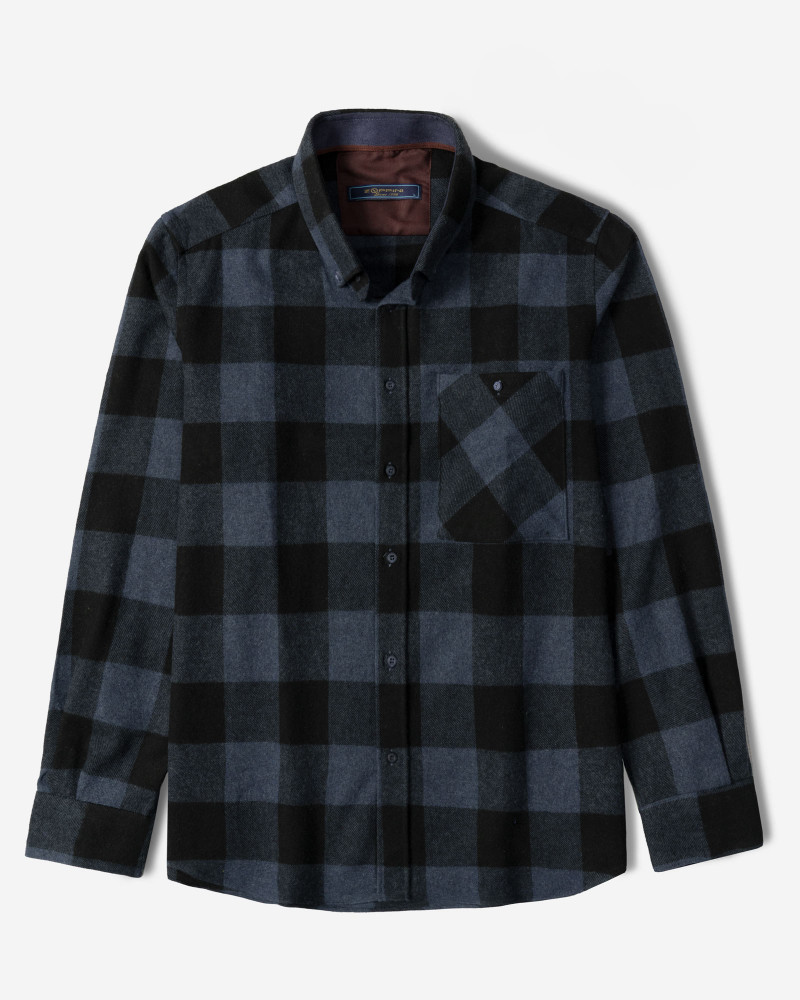 پیراهن ضخیم مردانه سرمه ای 24452330