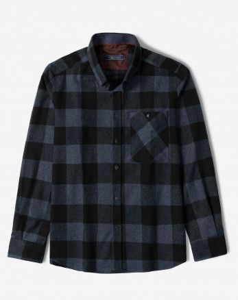 پیراهن ضخیم مردانه سرمه ای 24452330