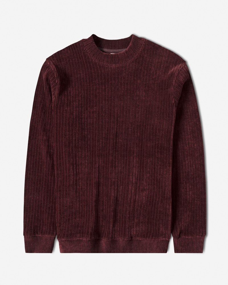 خرید و قیمت پلیور یقه گرد مردانه زرشکی 24458150