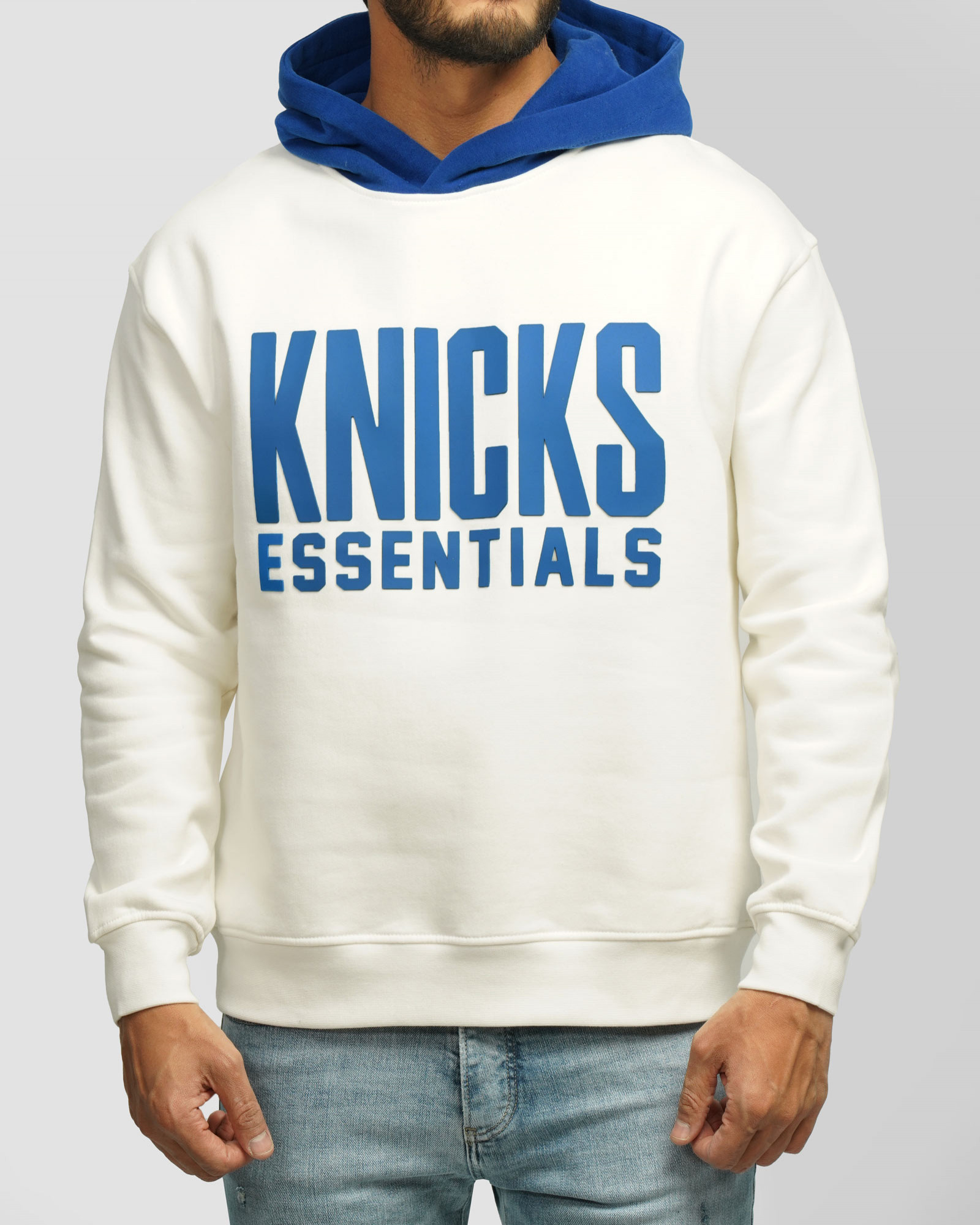 هودی کلاه دار طرح دار سفید 24371259