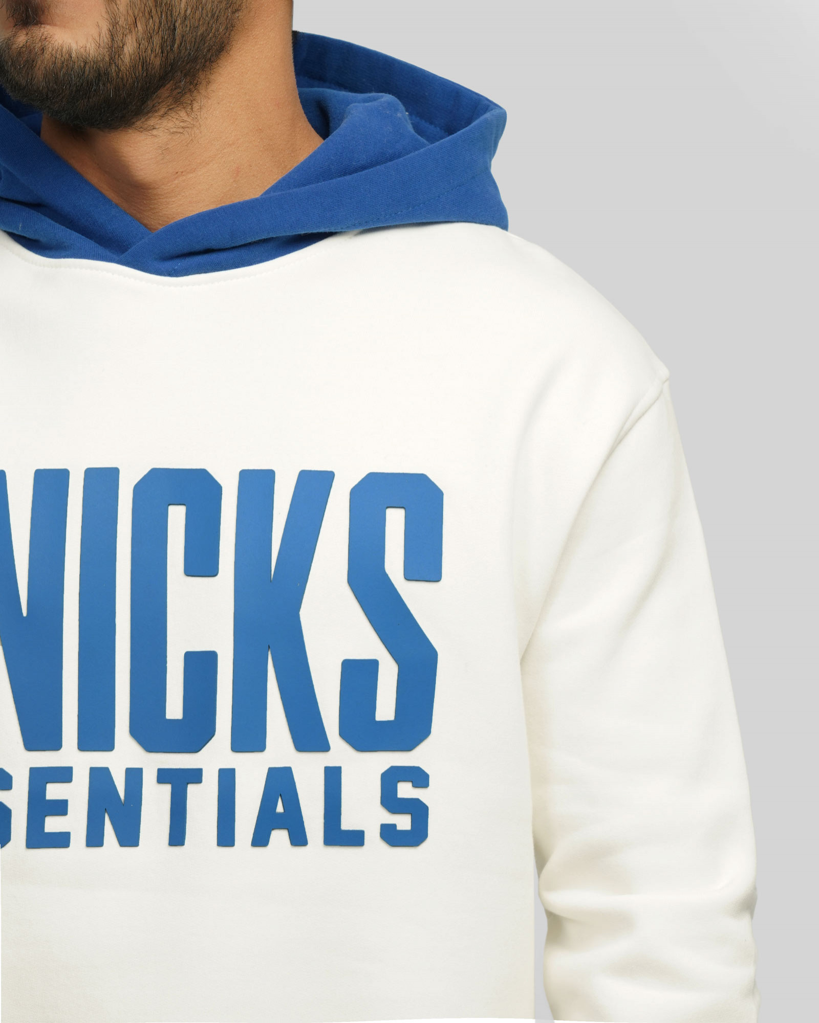 هودی کلاه دار طرح دار سفید 24371259