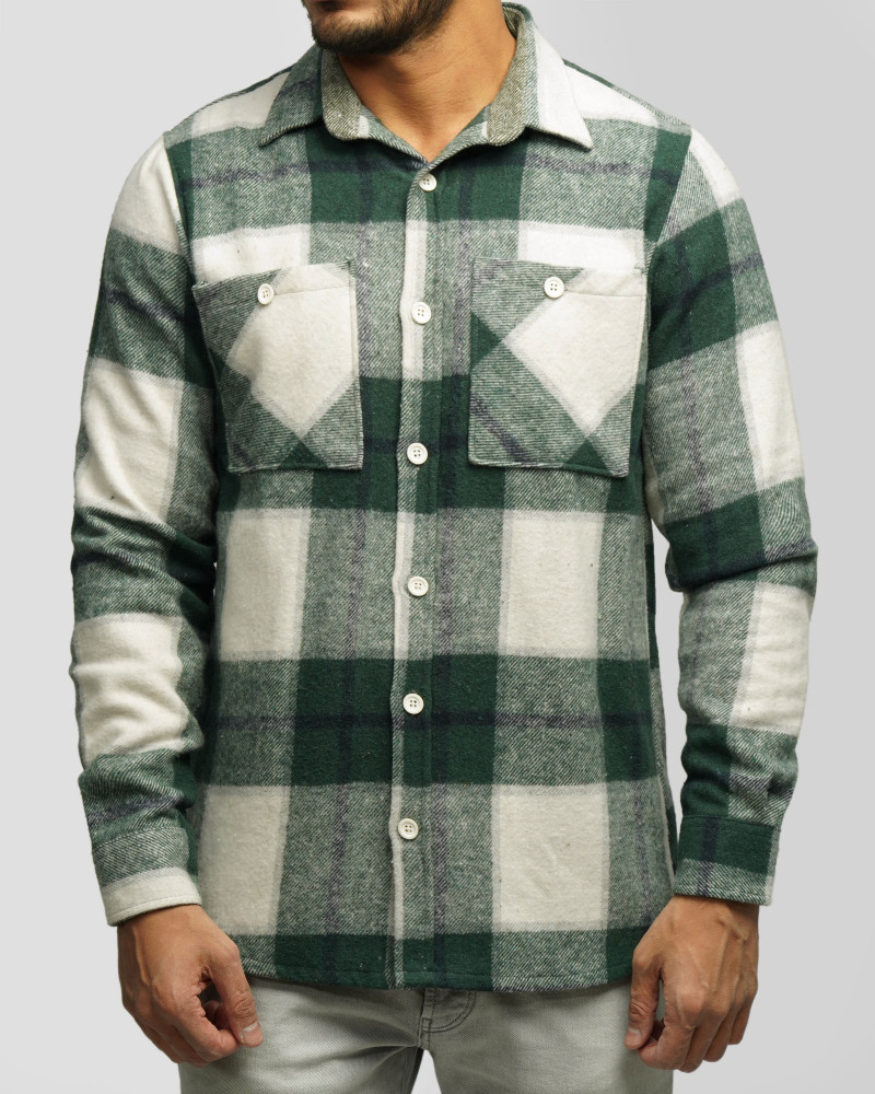 پیراهن ضخیم مردانه سبز 24452317