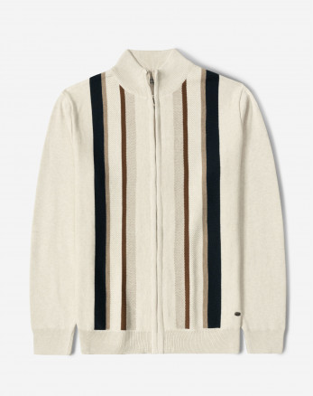 سویشرت بافت مردانه کرم 84476132