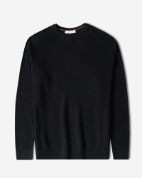 خرید و قیمت پلیور بافت یقه گرد مردانه سرمه ای 84442180