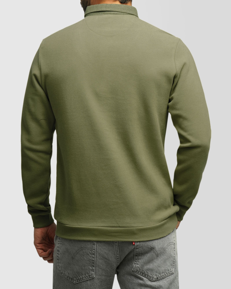 خرید و قیمت پلیور یقه پیراهنی مردانه سبز 24488147