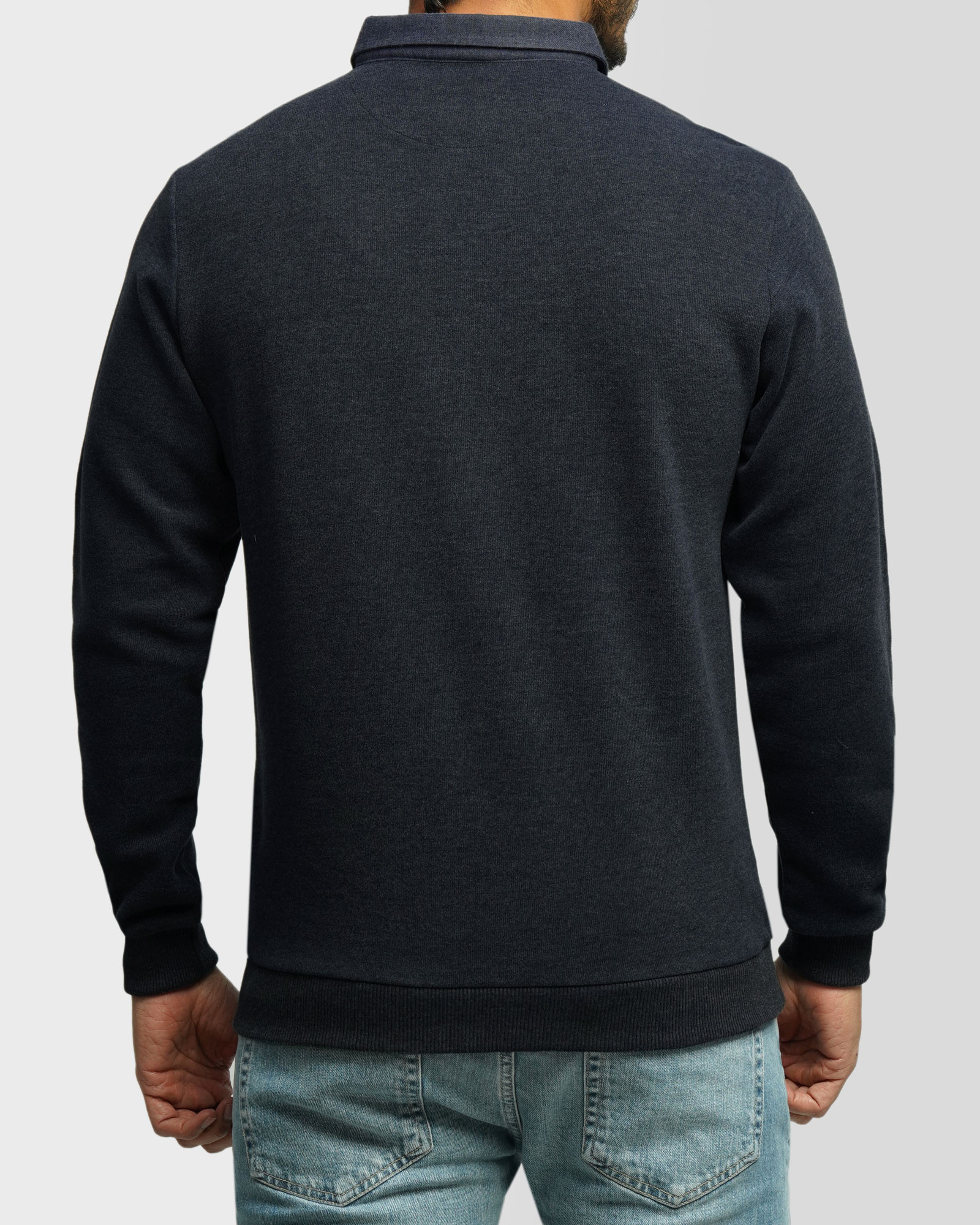 خرید و قیمت پلیور یقه پیراهنی مردانه سرمه ای 24488147