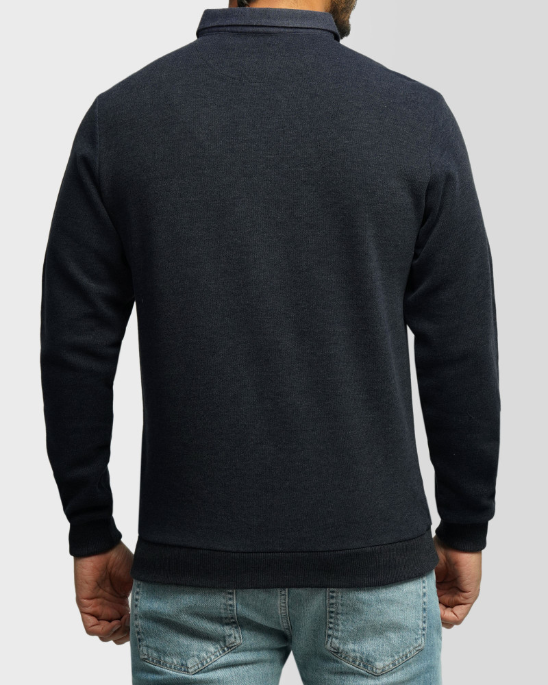 خرید و قیمت پلیور یقه پیراهنی مردانه سرمه ای 24488147