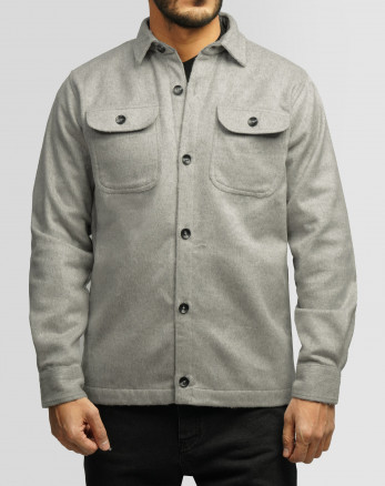 خرید و قیمت پیراهن ضخیم مردانه طوسی 24452338