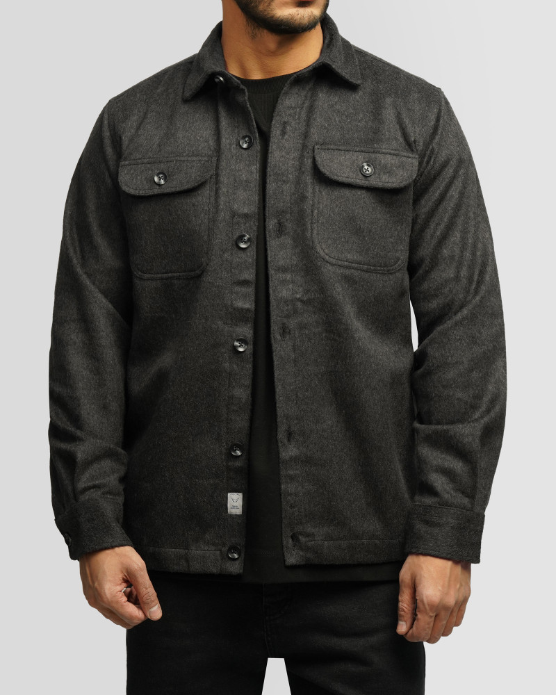 خرید و قیمت پیراهن ضخیم مردانه ذغالی 24452338