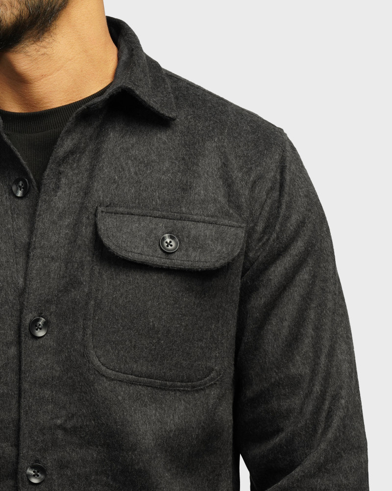 خرید و قیمت پیراهن ضخیم مردانه ذغالی 24452338