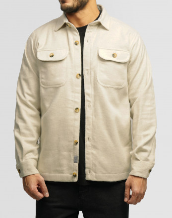 خرید و قیمت پیراهن ضخیم مردانه کرم 24452338