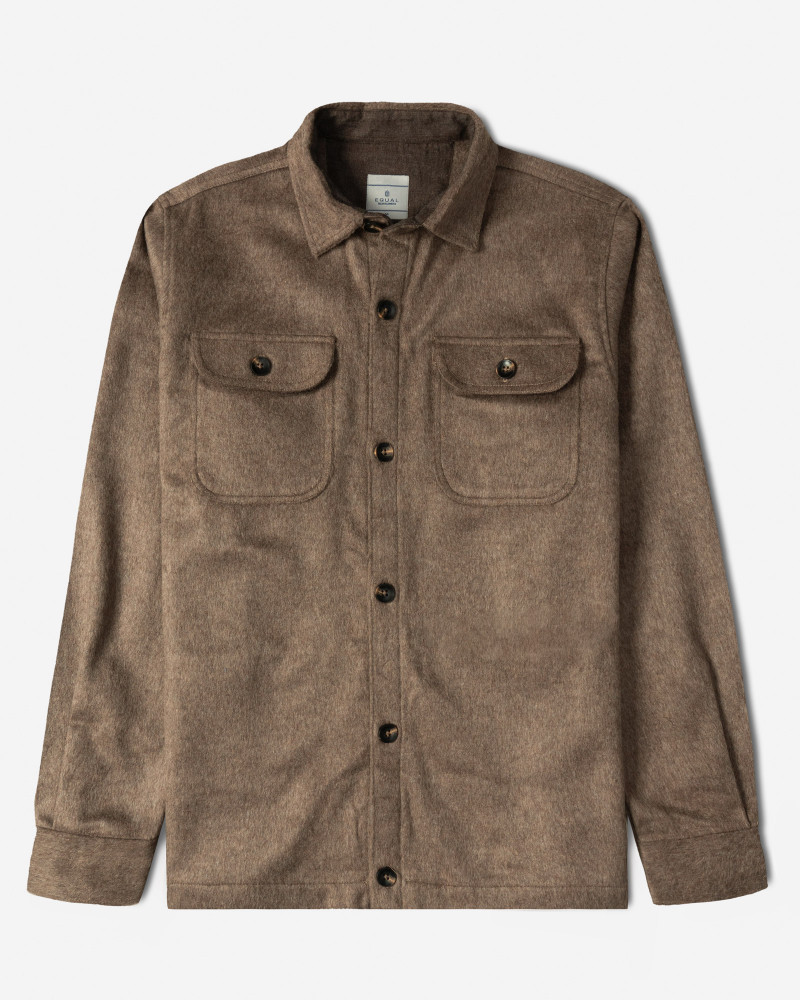 خرید و قیمت پیراهن ضخیم مردانه قهوه ای 24452338