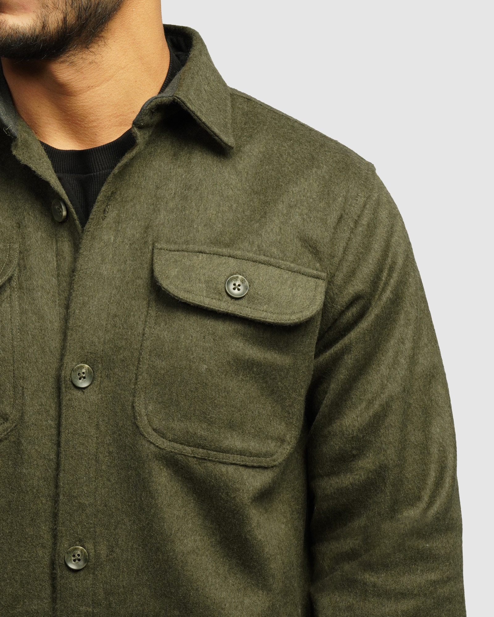 خرید و قیمت پیراهن ضخیم مردانه سبز 24452338