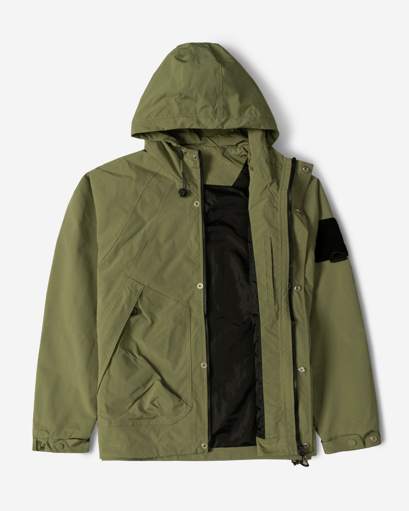 سویشرت شمعی کلاه دار مردانه سبز 24449184