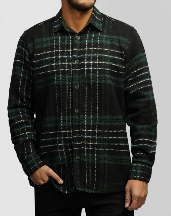 پیراهن ضخیم مردانه سبز تیره 24452334