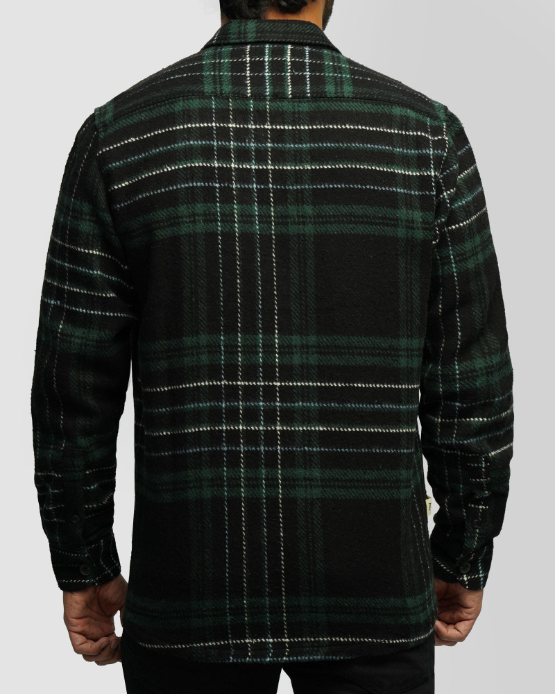 پیراهن ضخیم مردانه سبز تیره 24452334