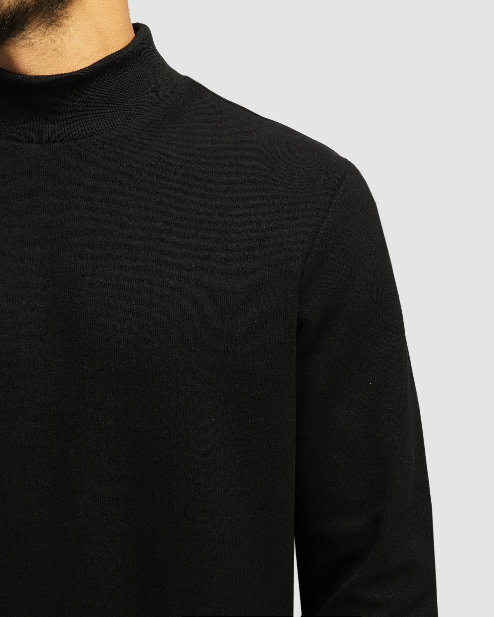 خرید و قیمت پلیور یقه 5 سانت ساده مردانه مشکی 24450110