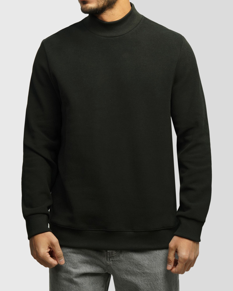 خرید و قیمت پلیور یقه 5 سانت ساده مردانه سبز 24450110