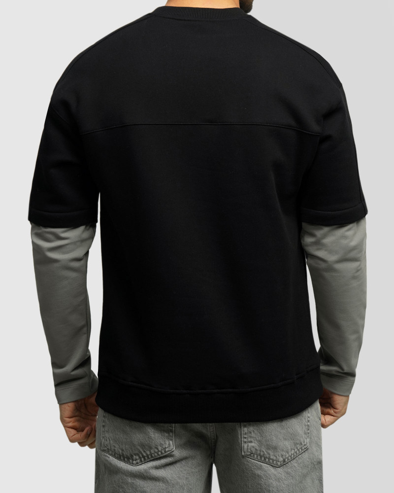 خرید و قیمت پلیور دورس یقه گرد مردانه مشکی 24457294