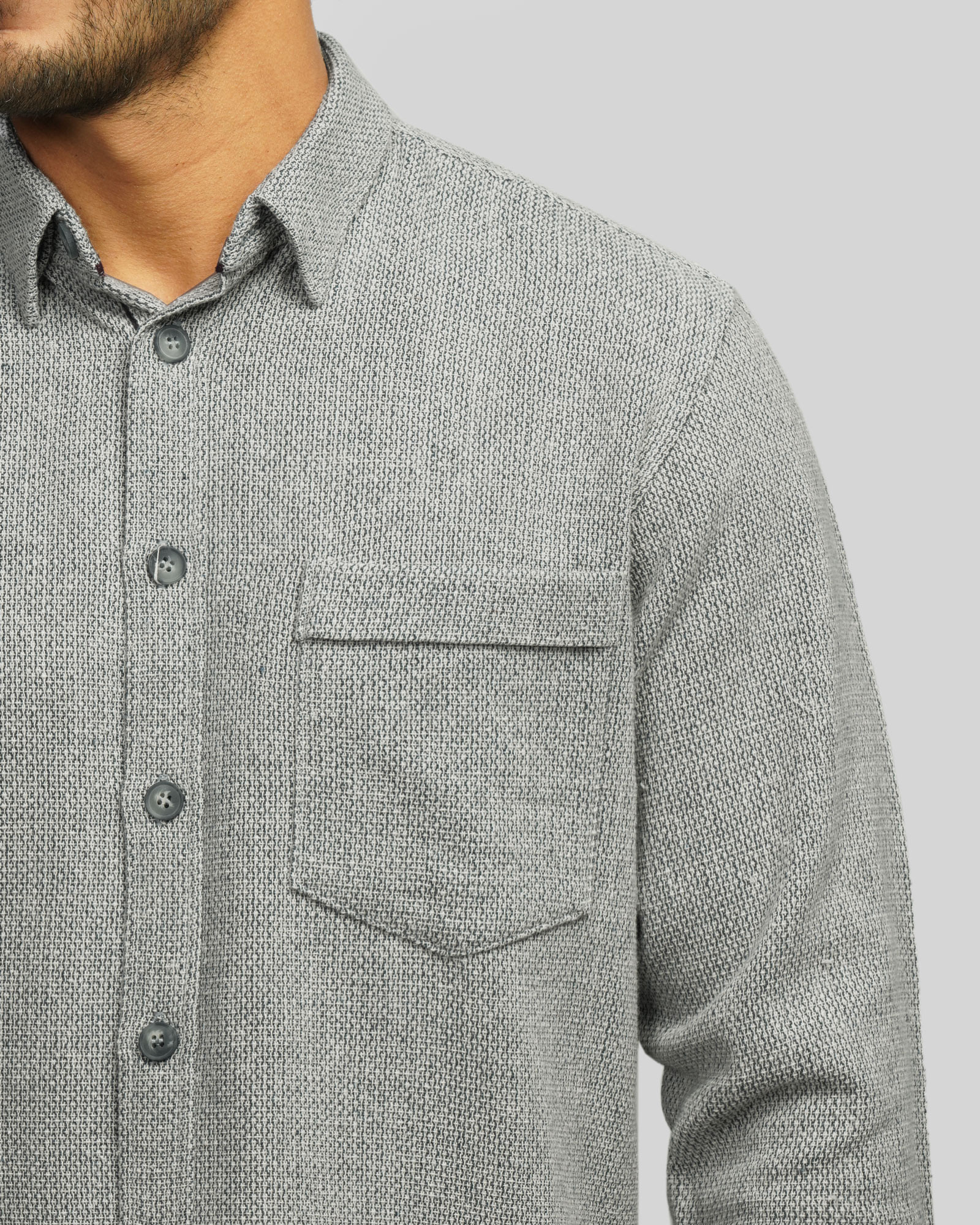 پیراهن مردانه طوسی 24452328