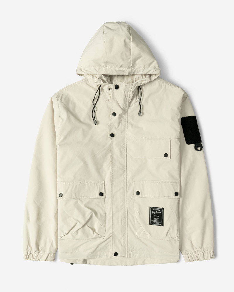 سویشرت شمعی کلاه دار مردانه کرم 24349161