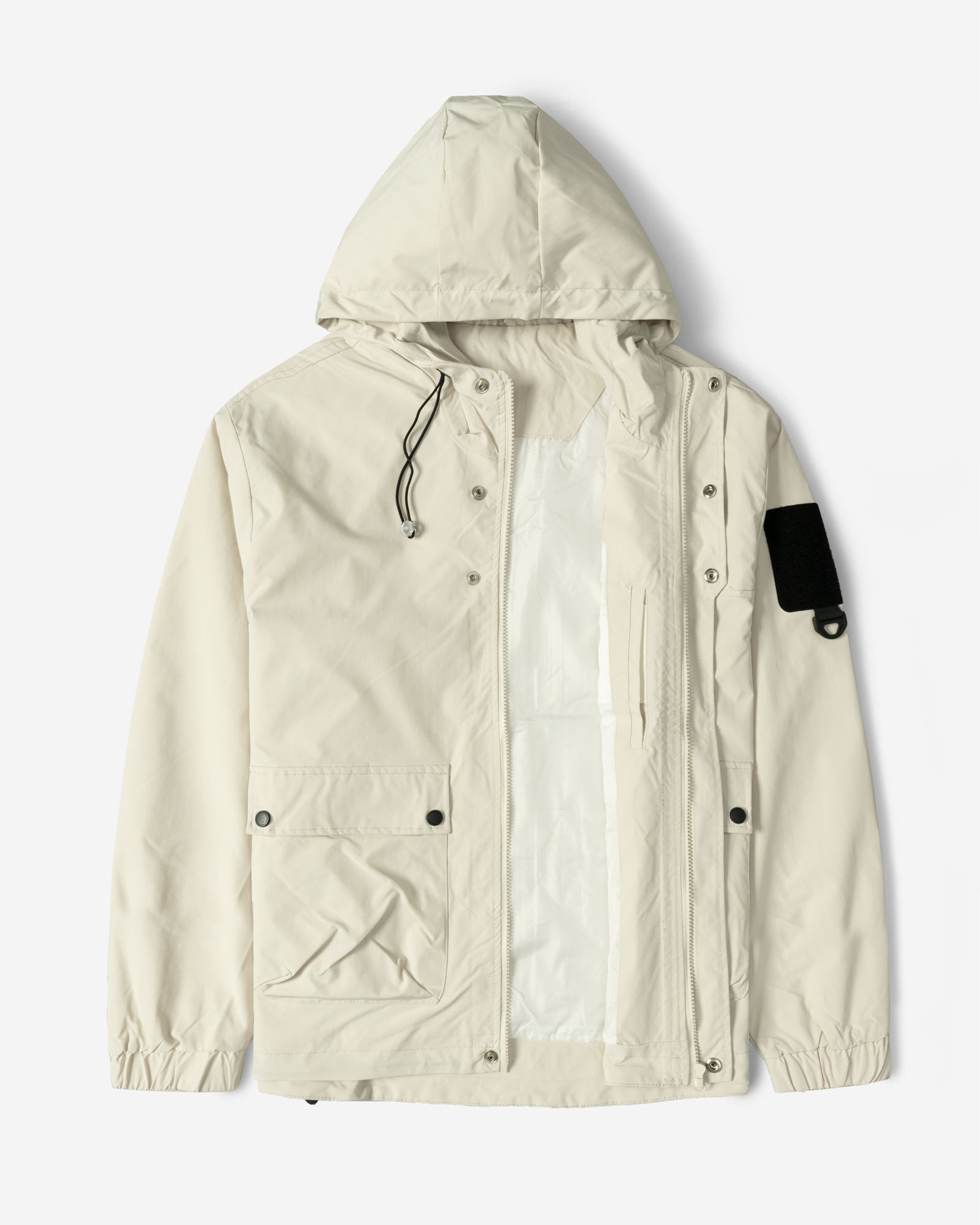 سویشرت شمعی کلاه دار مردانه کرم 24349161