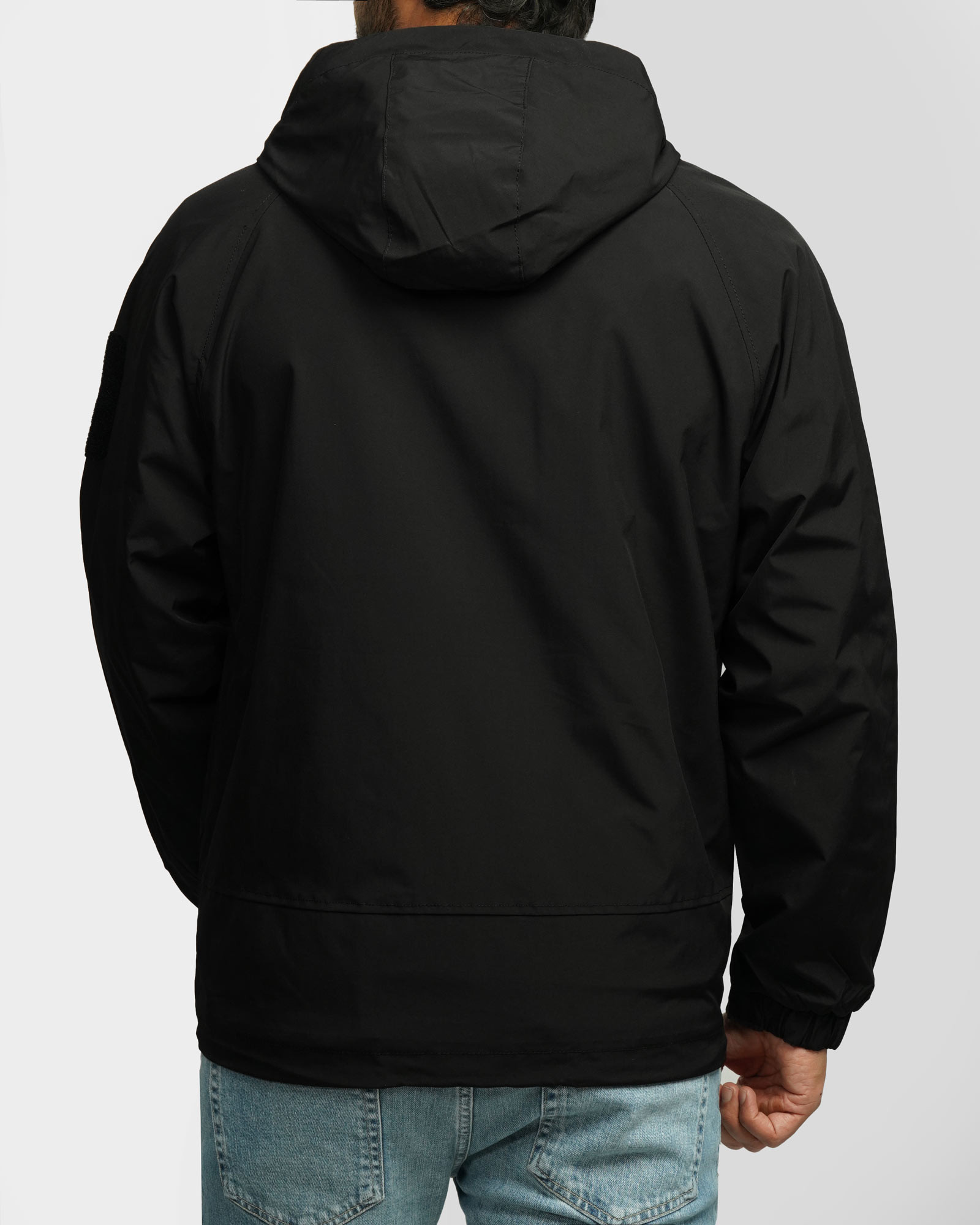 سویشرت شمعی کلاه دار مردانه مشکی 24449184