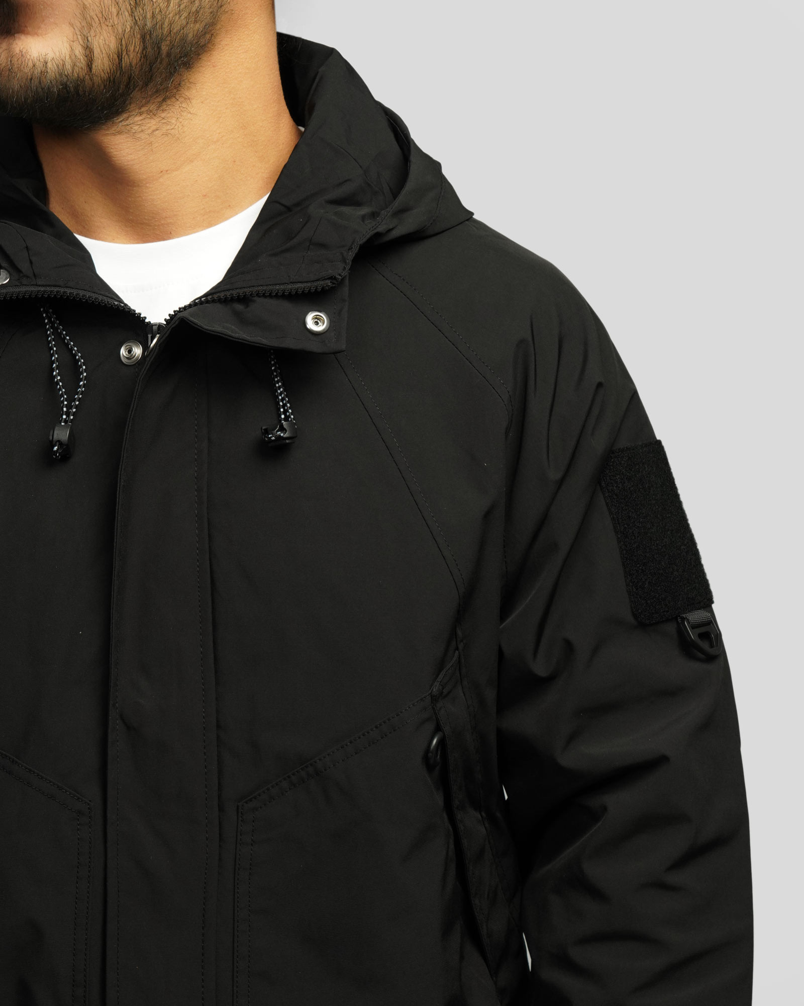 سویشرت شمعی کلاه دار مردانه مشکی 24449184