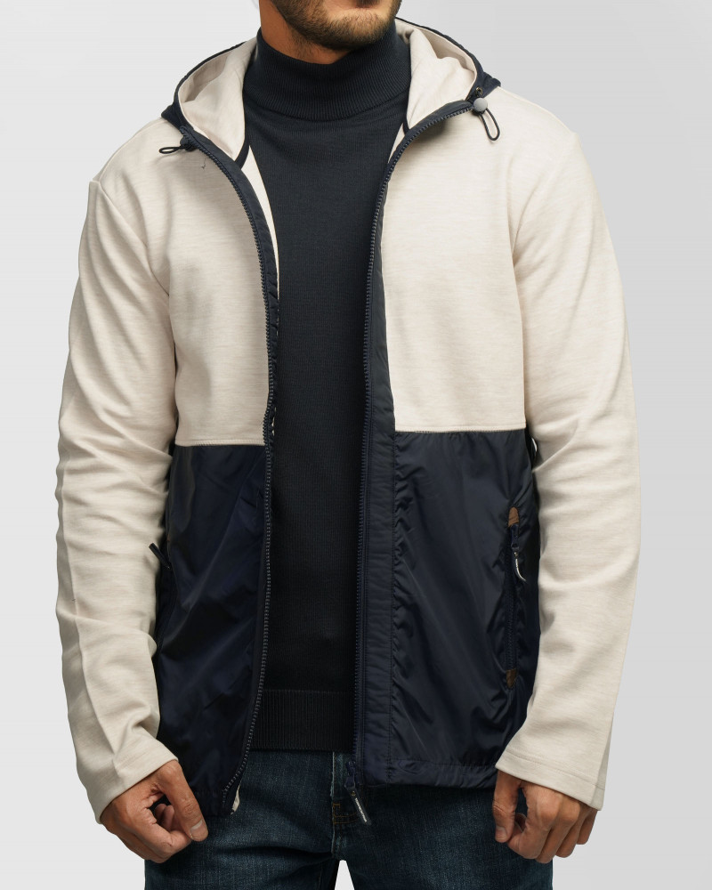 سویشرت مردانه کلاه دار کرم 84449172