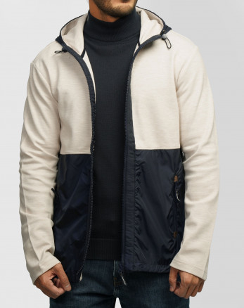 سویشرت مردانه کلاه دار کرم 84449172