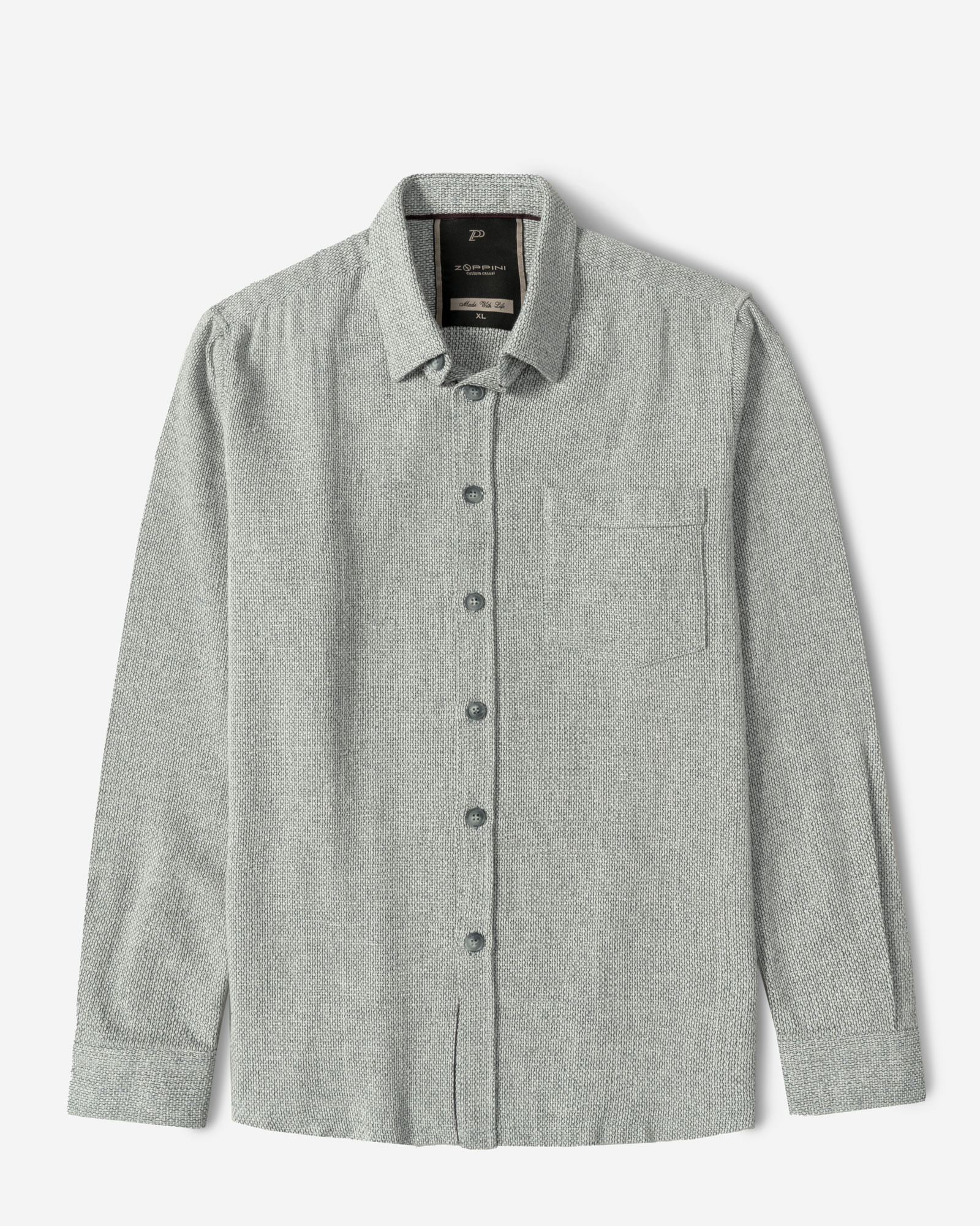 پیراهن مردانه طوسی 24452328