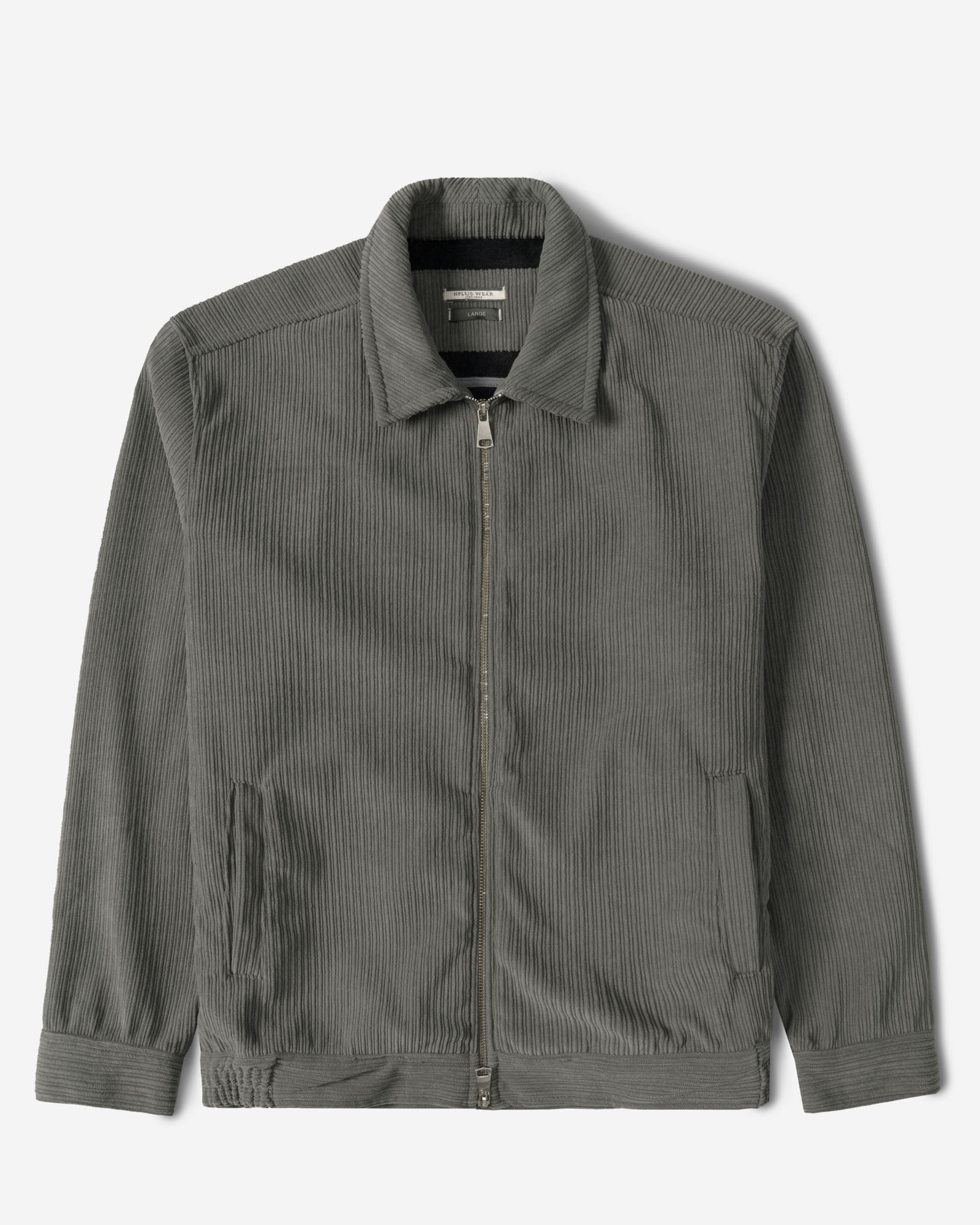 سویشرت مخمل مردانه خاکستری 24413275