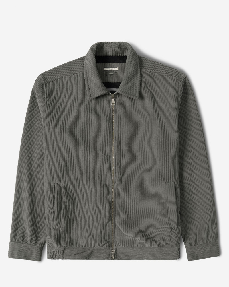 سویشرت مخمل مردانه خاکستری 24413275